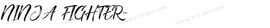 NINJA FIGHTER字体转换